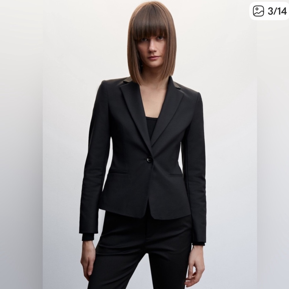 NWT Mango Cotton Slim Fit Blazer
